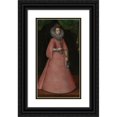 thumbnail image 1 of Anonymous 15x24 Black Ornate Framed Double Matted Museum Art Print Titled: Portait of Caterina of Asburgo (18th Century), 1 of 5