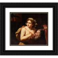 thumbnail image 1 of Anonymous 17x15 Black Ornate Wood Framed Double Matted Museum Art Print Titled - Roman Charity (17th Century), 1 of 5