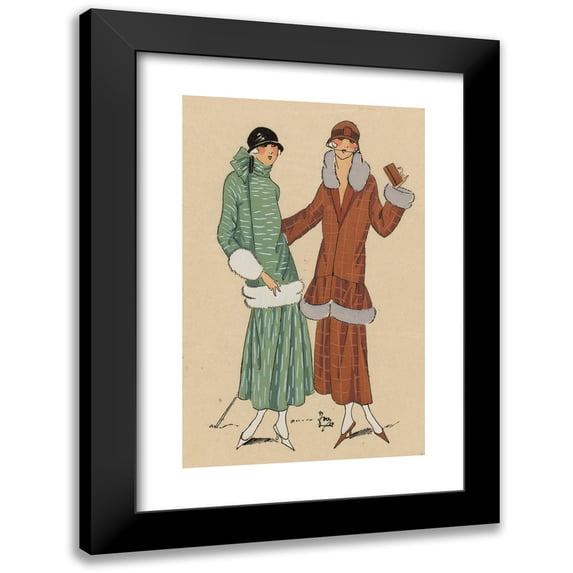 Anonymous 17x24 Black Modern Framed Museum Art Print Titled - Sports. - Two Tailors (1923)