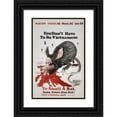 thumbnail image 1 of Anonymous 17x24 Black Ornate Framed Double Matted Museum Art Print Titled: You Don't Have to Be Vietnamese to Smell a Rat, Come Crown King Dick! (1973), 1 of 5