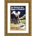 thumbnail image 1 of Anonymous 17x24 Gold Ornate Framed and Double Matted Museum Art Print Titled - An Ostrich Only Thinks He ‘Covers Up.’ (1941-1945), 1 of 4