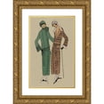 thumbnail image 1 of Anonymous 17x24 Gold Ornate Framed and Double Matted Museum Art Print Titled - Elegant. -1. a Pretty Coat Dress (1923), 1 of 4