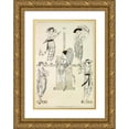 thumbnail image 1 of Anonymous 17x24 Gold Ornate Framed and Double Matted Museum Art Print Titled - Lingerie Frocks with the French Line and Exquisite Trimmings (1920), 1 of 4