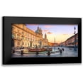thumbnail image 1 of Anonymous 18x11 Black Modern Framed Museum Art Print Titled - Piazza Navona, Roma, 1 of 5