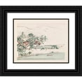 thumbnail image 1 of Anonymous 18x15 Black Ornate Wood Framed Double Matted Museum Art Print Titled - Hean Meisho, Pl.12 (1868-1912), 1 of 5