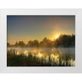 thumbnail image 1 of Anonymous 18x15 White Modern Wood Framed Museum Art Print Titled - Canal Sunrise, 1 of 4