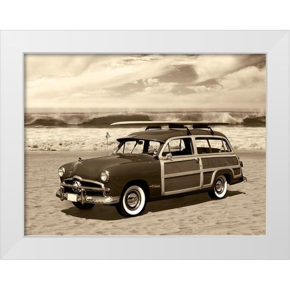 Anonymous 18x15 White Modern Wood Framed Museum Art Print Titled - Vintage Woody Sepia