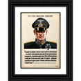 thumbnail image 1 of Anonymous 18x24 Black Ornate Framed Double Matted Museum Art Print Titled: To the British Troops (1939-1946), 1 of 5