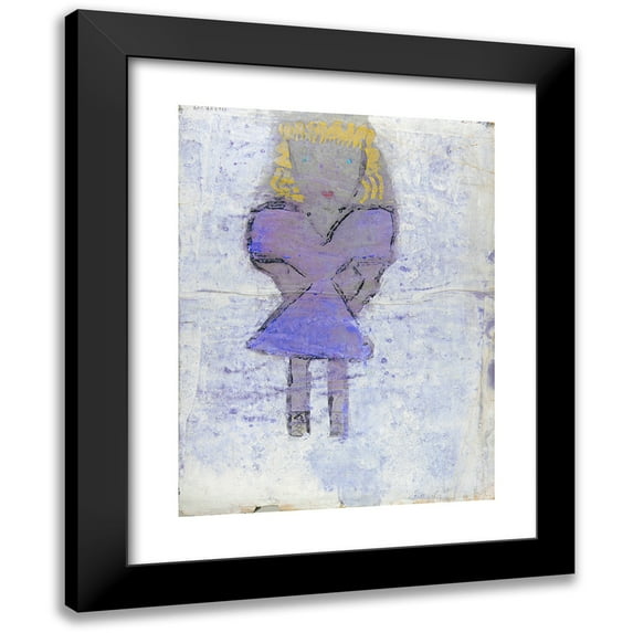 Anonymous 19x24 Black Modern Framed Museum Art Print Titled - Girl with Blond Hair (ca. 1939-1940)