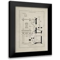 thumbnail image 1 of Anonymous 19x24 Black Modern Framed Museum Art Print Titled - Italian Renaissance Architectural Section Chart III., 1 of 5