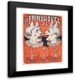 thumbnail image 1 of Anonymous 19x24 Black Modern Framed Museum Art Print Titled - Les Brothers Houel, Eccentric Clowns (1882 - 1888), 1 of 5