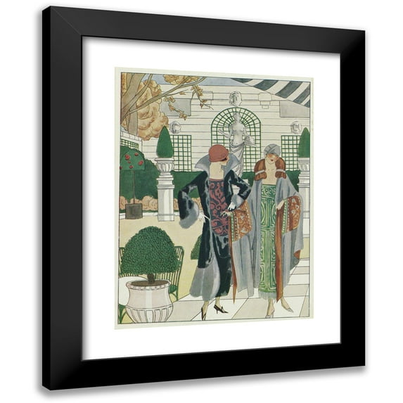 Anonymous 19x24 Black Modern Framed Museum Art Print Titled - The Ritz Winter Garden (1924)