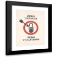 thumbnail image 1 of Anonymous 19x24 Black Modern Framed Museum Art Print Titled - Zero Defects, Zero Violations (1965), 1 of 5