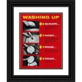 thumbnail image 1 of Anonymous 19x24 Black Ornate Framed Double Matted Museum Art Print Titled: Washing Up - Scrape, Wash, Rinse, Drain, 1 of 5