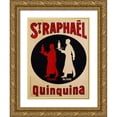 thumbnail image 1 of Anonymous 19x24 Gold Ornate Wood Framed with Double Matting Museum Art Print Titled - St. Raphael Quinquina 1925, 1 of 4