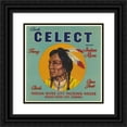 thumbnail image 1 of Anonymous 20x20 Black Ornate Framed Double Matted Museum Art Print Titled: Clark's Celect Brand Fancy Citrus Fruit Label (1930-1950), 1 of 5