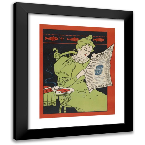 Anonymous 20x24 Black Modern Framed Museum Art Print Titled - High Life Java and Mocha Coffee (1895 - 1917)