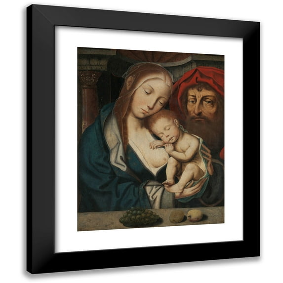 Anonymous 20x24 Black Modern Framed Museum Art Print Titled - The Holy Family