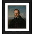 thumbnail image 1 of Anonymous 20x24 Black Ornate Framed Double Matted Museum Art Print Titled: Portrait of a Man, 1 of 5