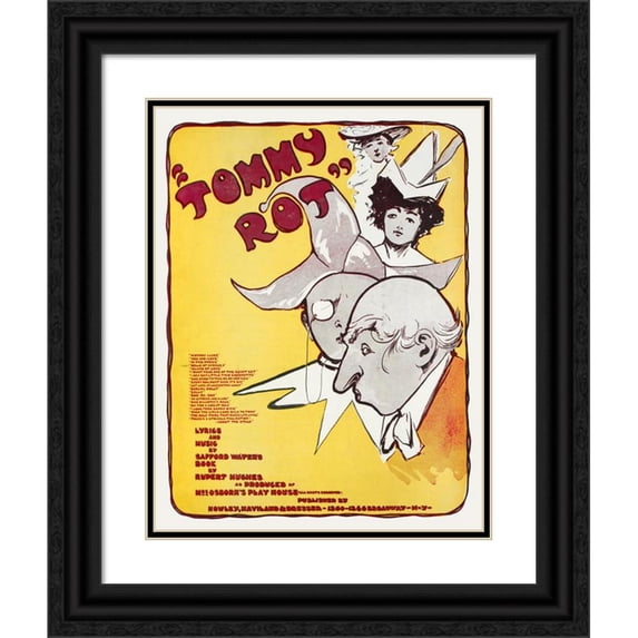 Anonymous 20x24 Black Ornate Framed Double Matted Museum Art Print Titled: Tommy Rot (1895)
