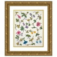 thumbnail image 1 of Anonymous 20x24 Gold Ornate Framed and Double Matted Museum Art Print Titled - Floral Design for Printed Textile Pl XXI (1800-1818), 1 of 4