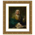 thumbnail image 1 of Anonymous 20x24 Gold Ornate Framed and Double Matted Museum Art Print Titled - Portrait of a Physician (1760), 1 of 4