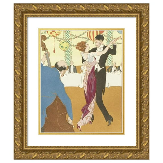 Anonymous 20x24 Gold Ornate Framed and Double Matted Museum Art Print Titled - Robe De Tango De Redfern (1914)