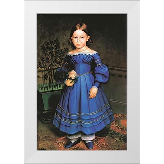 Anonymous 22x32 White Modern Wood Framed Museum Art Print Titled - Rosa Heywood