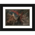 thumbnail image 1 of Anonymous 24x17 Black Ornate Framed Double Matted Museum Art Print Titled: Helios on the Chariot. Allegory with the Coats of Arms of Trąby (Woyna) and Nałęcz (Gorski), 1 of 5