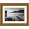 thumbnail image 1 of Anonymous 24x17 Gold Ornate Wood Framed with Double Matting Museum Art Print Titled - Fishermans Cove, 1 of 4