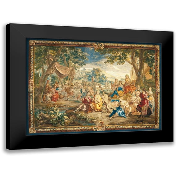 Anonymous 24x19 Black Modern Framed Museum Art Print Titled - Brussels Tapestry