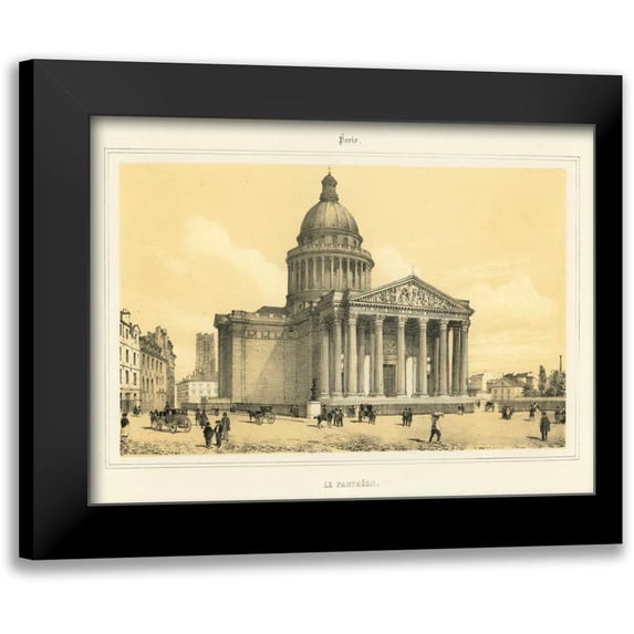 Anonymous 24x19 Black Modern Framed Museum Art Print Titled - The Pantheon
