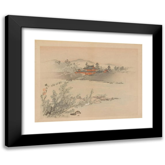 Anonymous 24x19 Black Modern Framed Museum Art Print Titled - Yofu Gajo, Pl.04 (1895-1898)