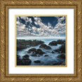 thumbnail image 1 of Anonymous 26x26 Gold Ornate Wood Framed with Double Matting Museum Art Print Titled - Ocean Seatide I, Color, 1 of 4