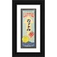 thumbnail image 1 of Anonymous 8x14 Black Ornate Wood Framed Double Matted Museum Art Print Titled: Shinsh's Chinka Roof - Cuttle (Squid) (1920s), 1 of 5