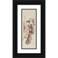 thumbnail image 1 of Anonymous 8x14 Black Ornate Wood Framed Double Matted Museum Art Print Titled: Wisteria Maiden (Fuji Musume) (1615-99), 1 of 5