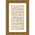 thumbnail image 1 of Anonymous 9x14 Gold Ornate Wood Framed with Double Matting Museum Art Print Titled - NYC Wooden Districts Sign, 1 of 4