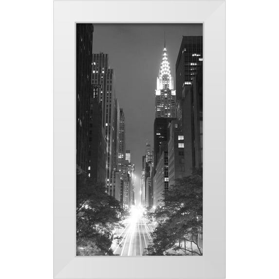 Anonymous 9x14 White Modern Wood Framed Museum Art Print Titled - Looking Across 42nd Street, NYC