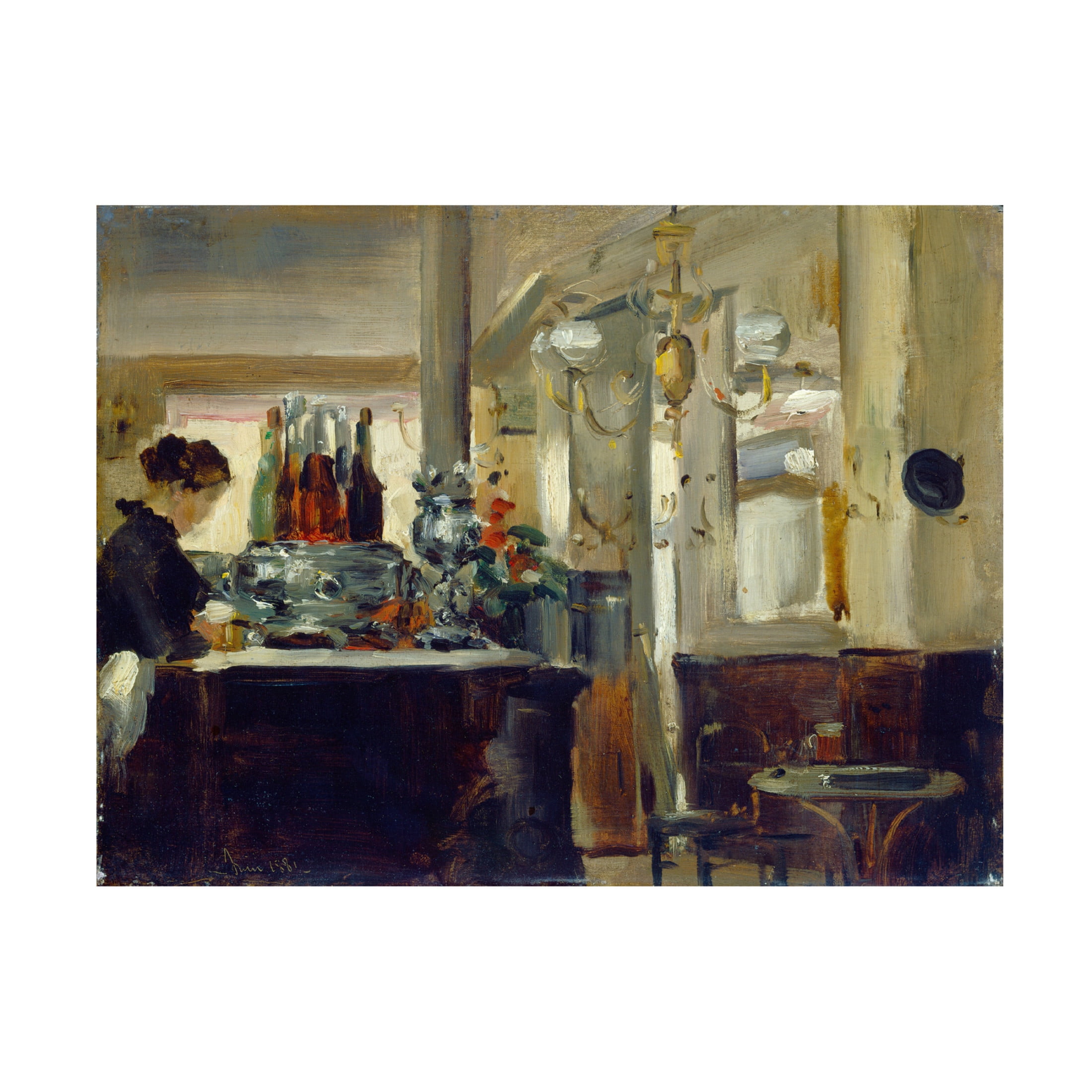 Anonymous 'Bon Bock Cafe, 1881' Canvas Art - 24 x 18 Inches