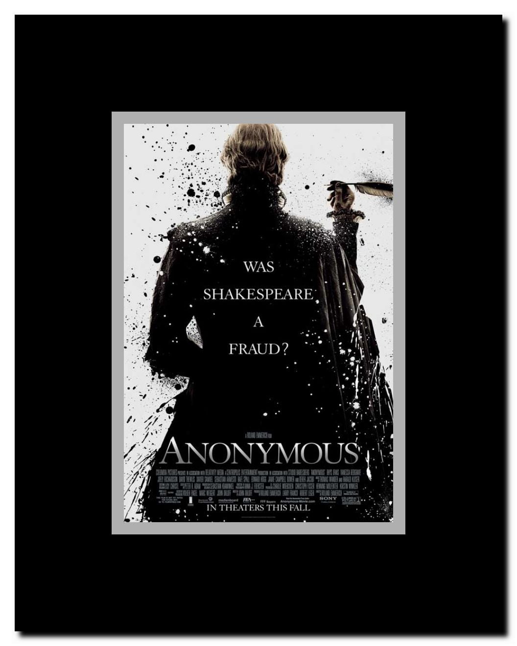 Anonymous Framed Movie Poster
