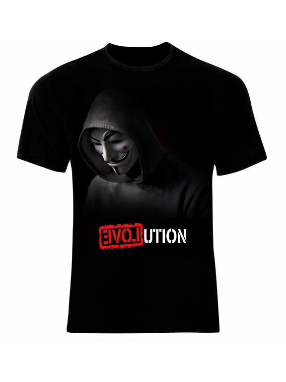 Anonymous V for Vendetta Evolution T-Shirt Neu 100% Cotton All Sizes