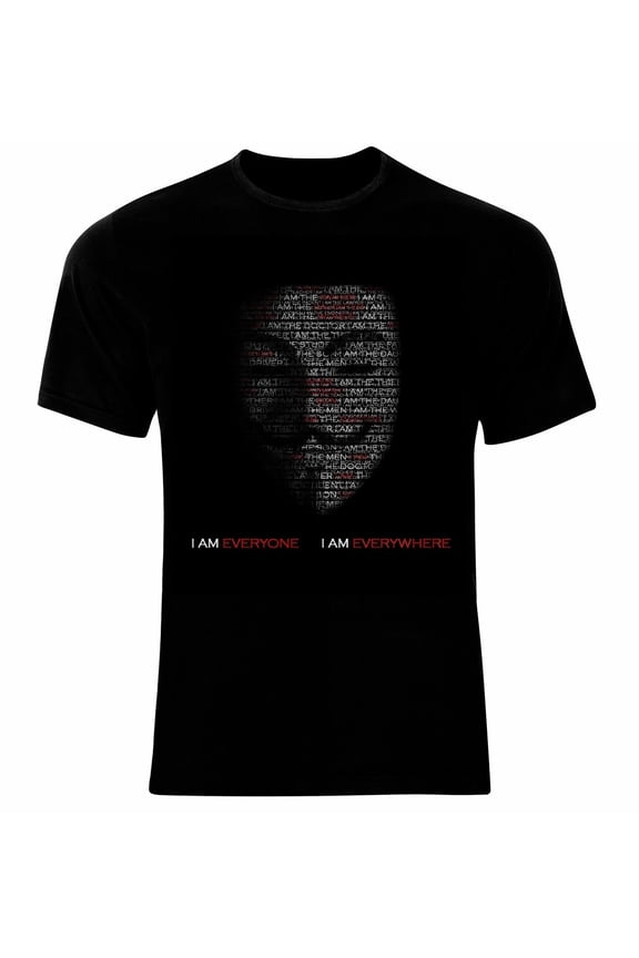 Anonymous V for Vendetta I am Everyone T-Shirt Neu 100% Cotton All Sizes