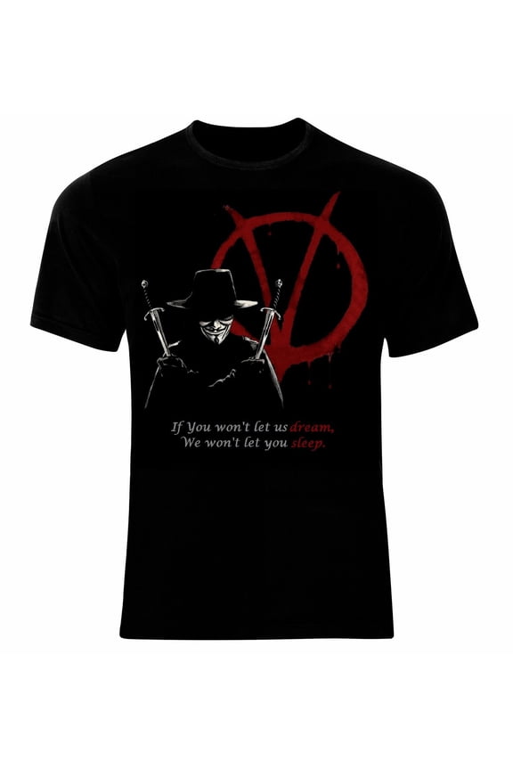 Anonymous V for Vendetta T-Shirt Neu 100% Cotton All Sizes