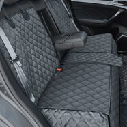 Motor Trend AquaShield Waterproof Black Rear Split Bench Seat