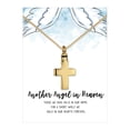 thumbnail image 1 of Another Angel in Heaven Cremation Necklace and Card - Gold Cross Memorial Jewelry - Human Ashes Urn Keepsake for Women - Comfort Card - Funnel Kit - Ships Next Day, 1 of 3