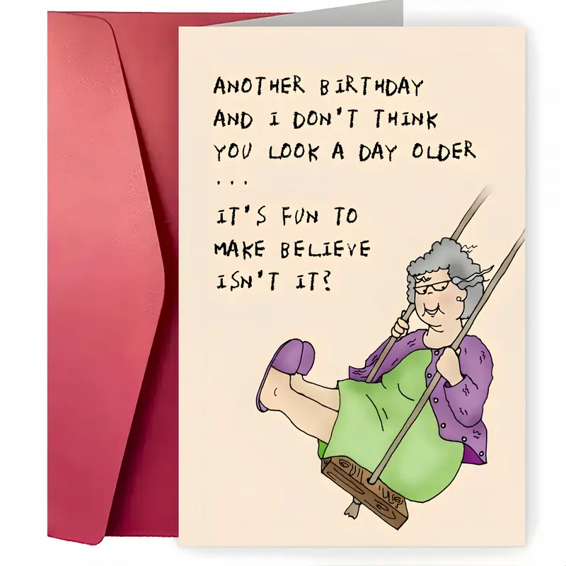 Funny Mother's Day Card For Grandma - 'You're An Awesome Grandma' Greeting Card With Envelope From Grandkids