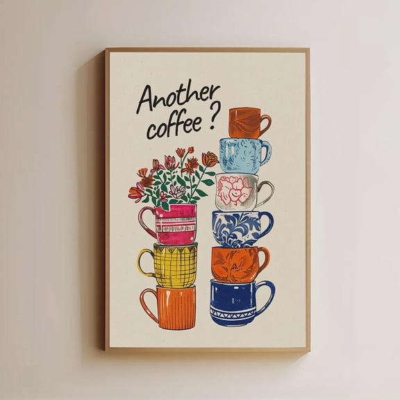 Another Coffee Cozy Mug Kitchen Poster Unframed Paper Print