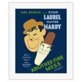 thumbnail image 1 of Another Fine Mess - Starring Laurel & Hardy - Vintage Film Movie Poster by Albert Hirschfeld c.1930 - Fine Art Rolled Canvas Print 16in x 20in, 1 of 4