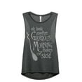 thumbnail image 1 of Another Glorious Morning Makes Me Sick Women's Fashion Sleeveless Muscle Workout Yoga Tank Top Charcoal Grey 2X-Large, 1 of 3