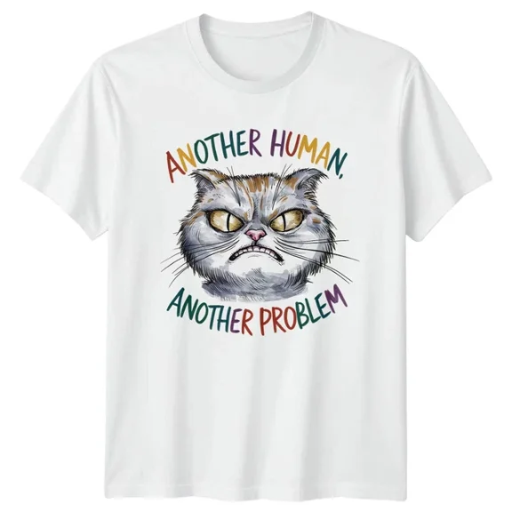 Another Human Another Problem Grumpy Cat Everyday Design T-shirt
